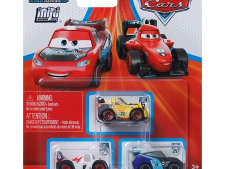 DISNEY   PIXAR CARS DIE CAST METAL MINI RACERS SHU TODOROKI, MIGUEL CAMINO & JACKSON STORM CAR 3-PACK Online