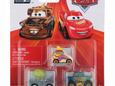 Disney   Pixar Cars On The Road Die Cast Metal Mini  3-Pack on Sale