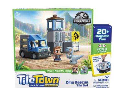 TILETOWN - JURASSIC WORLD DINO RESCUE TILE SET Hot on Sale