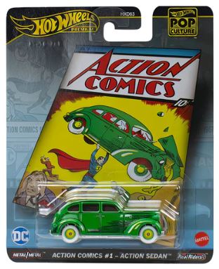 HOT WHEELS POP CULTURE - ACTION COMICS #1 - ACTION SEDAN For Discount