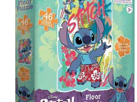 DISNEY STITCH FLOOR PUZZLE 46PC For Sale