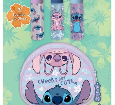 DISNEY STITCH LIP GLOSS AND PURSE SET For Discount