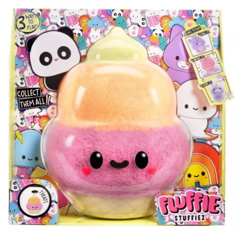 FLUFFIE STUFFIE SERIES 1 LARGE PLUSH - ICE CREAM Fashion