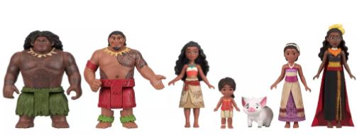 DISNEY MOANA 2 - MOANA ADVENTURE SET - 6 SMALL FIGURES For Cheap