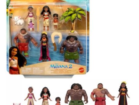 DISNEY MOANA 2 - MOANA ADVENTURE SET - 6 SMALL FIGURES For Cheap