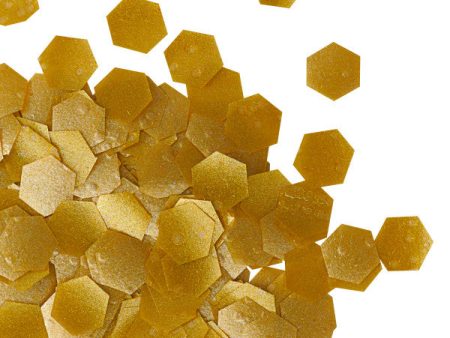 Gold Hexagons Edible Glitter Fashion