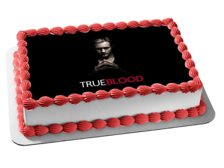 True Blood Eric Northman Vampire Black Background Edible Cake Topper Image ABPID26998 For Sale