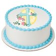 Cross with Flowers Edible Cake Topper Image For Discount