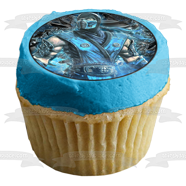 Mortal Kombat Sub-Zero Edible Cake Topper Image ABPID21919 Hot on Sale