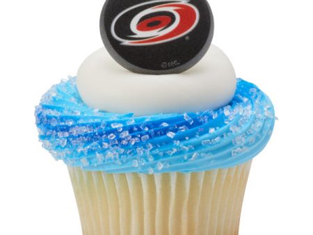 NHL® Carolina Hurricanes Team Puck Cupcake Rings For Cheap