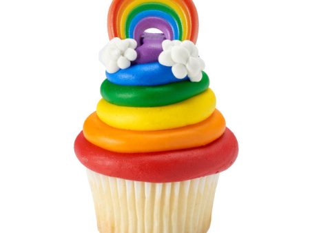 Traditional Rainbow Cupcake Rings For Sale