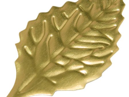 Gold Rose Leaves 1.75  Foil Leaves Discount