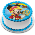 Disney Junior Mickey Mouse and the Roadster Racers Gold Trophy Edible Cake Topper Image ABPID21918 Online