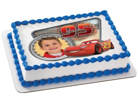 Cars Piston Cup Championship Edible Cake Topper Image Frame Discount