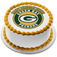 Green Bay Packers Logo NFL Green and Yellow Background Edible Cake Topper Image ABPID21989 Online