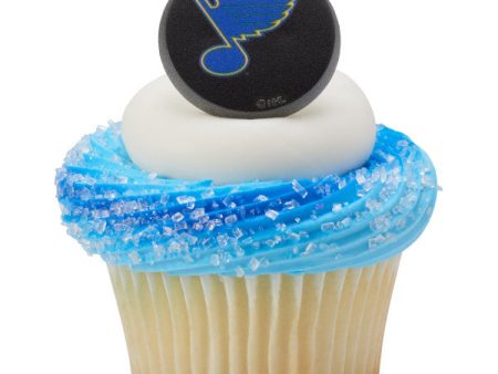 NHL® St Louis Blues Team Puck Cupcake Rings For Sale