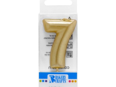 7 Mini Gold Numeral Candle Discount