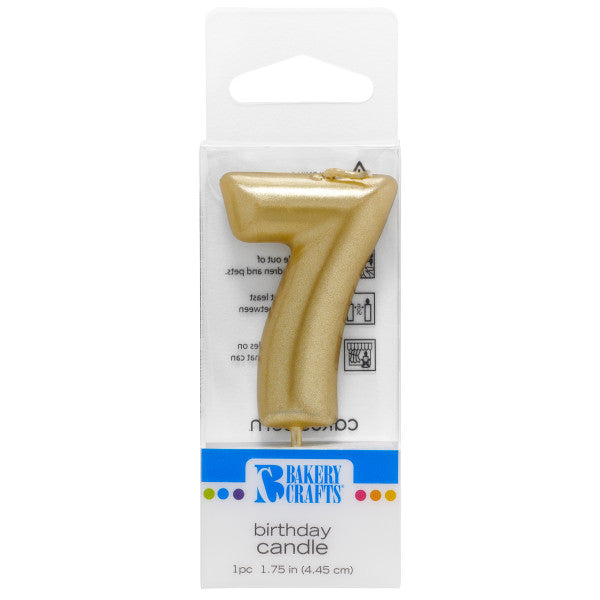 7 Mini Gold Numeral Candle Discount