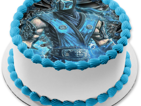 Mortal Kombat Sub-Zero Edible Cake Topper Image ABPID21919 Hot on Sale