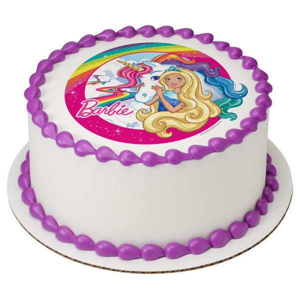 Barbie™ Dreamtopia Imagine Edible Cake Topper Image Hot on Sale