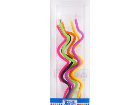 Neon Twist Shaped Candles Discount