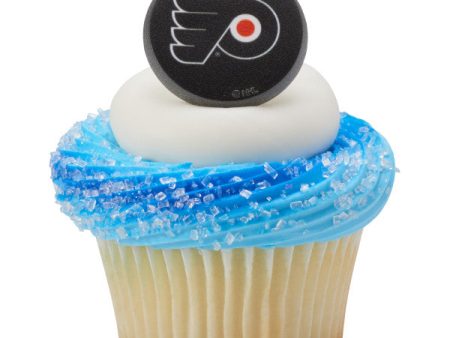 NHL® Philadelphia Flyers Team Puck Cupcake Rings Cheap