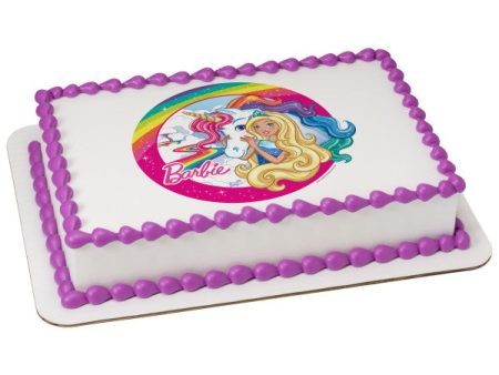 Barbie™ Dreamtopia Imagine Edible Cake Topper Image Hot on Sale