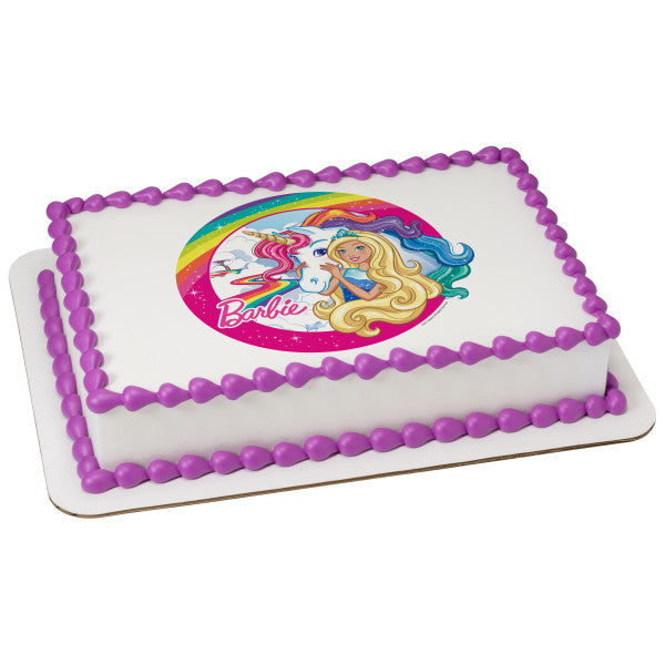 Barbie™ Dreamtopia Imagine Edible Cake Topper Image Hot on Sale