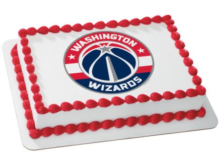 NBA Washington Wizards Team Edible Cake Topper Image on Sale