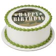 Camouflage Birthday Edible Cake Topper Image Sale