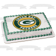 Green Bay Packers Logo NFL Green and Yellow Background Edible Cake Topper Image ABPID21989 Online