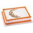 Autumn Flowers Edible Cake Topper Image Sale