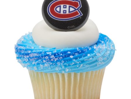 NHL® Montreal Canadiens Team Puck Cupcake Rings Supply