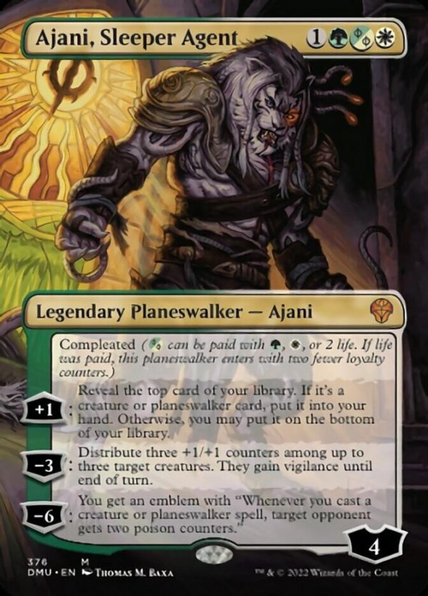 Ajani, Sleeper Agent (Borderless) (376) [Dominaria United] Discount