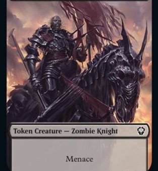 Zombie Knight    Goblin Double-sided Token [Dominaria United Commander Tokens] Online